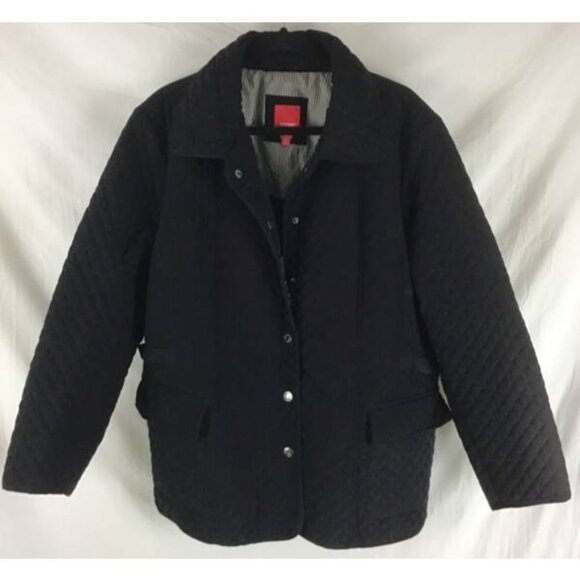 ESPIRIT OUTERWEAR Jacket Plus 2X Black Women - Picture 1 of 9